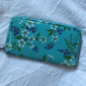 April Cornell Blue floral Wallet